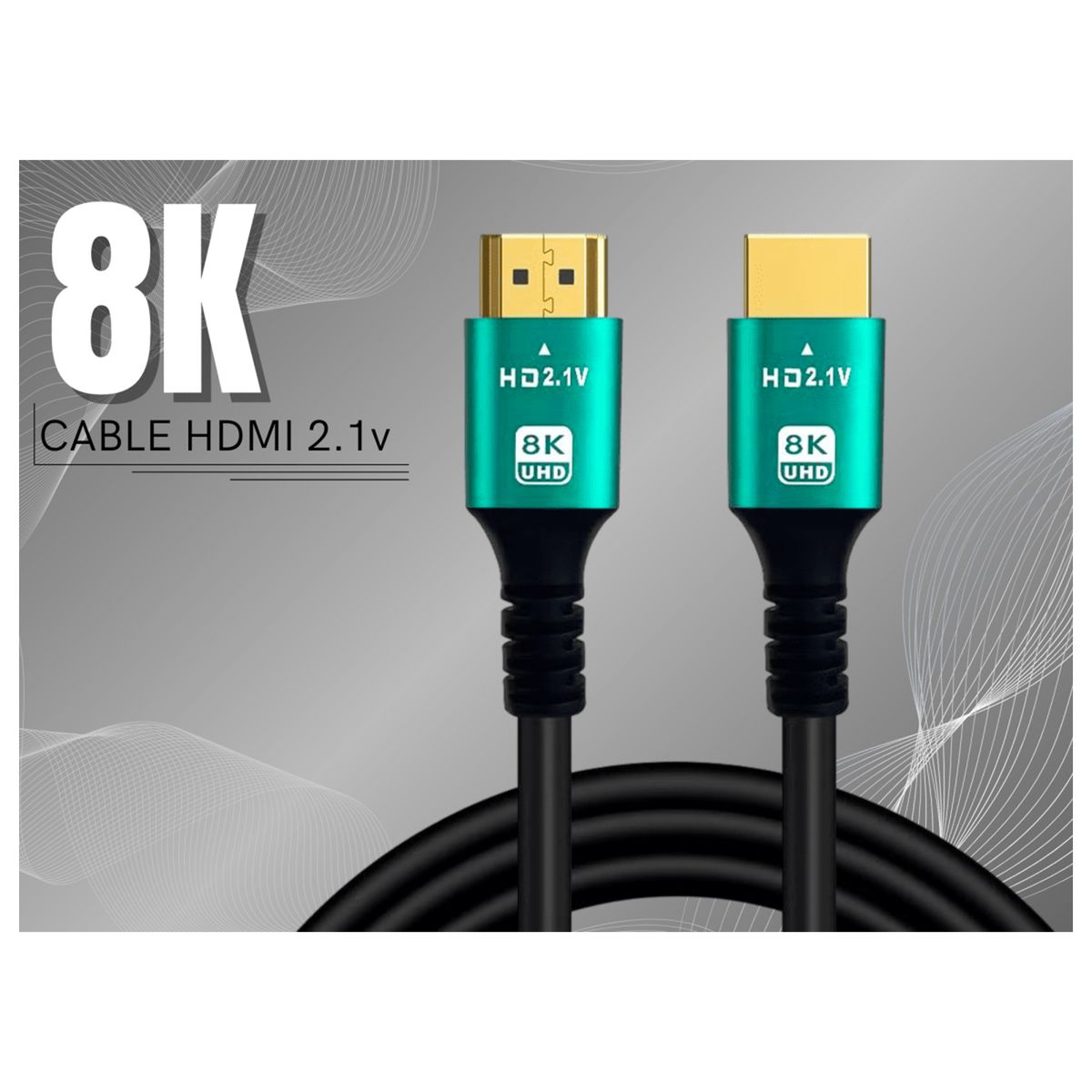 MALIK - Cable HDMI 8K 48Gbps 3m Ultra HD V2.1
