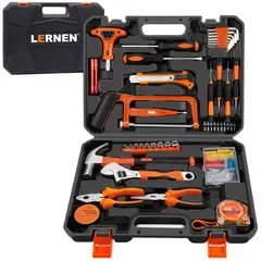 LERNEN - Maletín Portátil Set 150 Piezas Herramientas Manuales