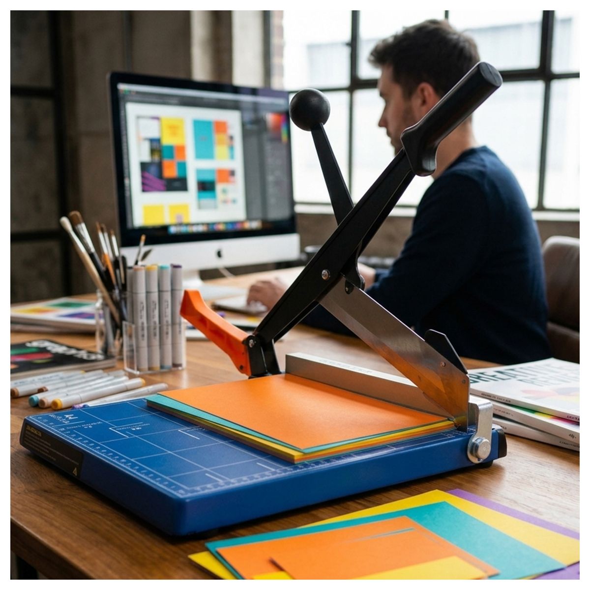 MALIK - Guillotina Papel Aprait PC-12A A4 Corte Profesional