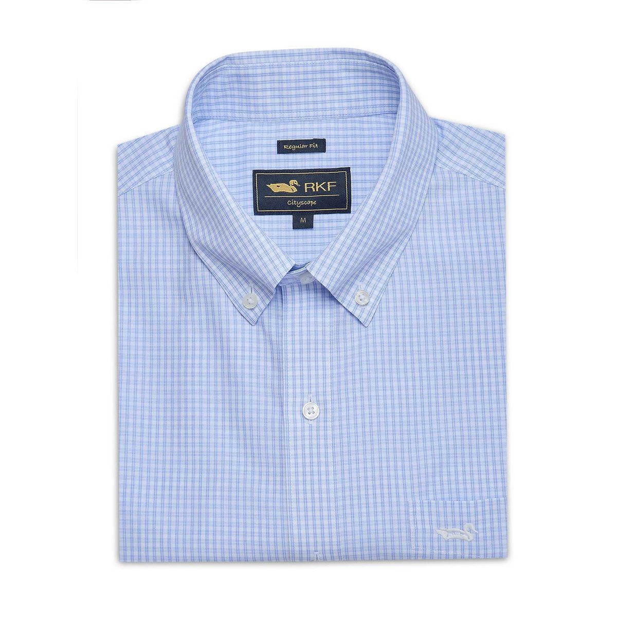 ROCKFORD - Camisa Cuello Button-Down Celeste Hombre Wf ROCKFORD