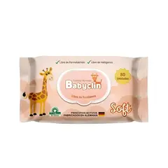 GENERICO - Pack 4 paquetes Toallitas Humedas Babyclin Soft 80un.