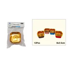 GENERICO - Cápsulas de papel para cupcakes 8cm x12