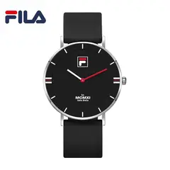 FILA - Reloj de cuarzo para hombre FLS38-6064-012, correa de cuero negro