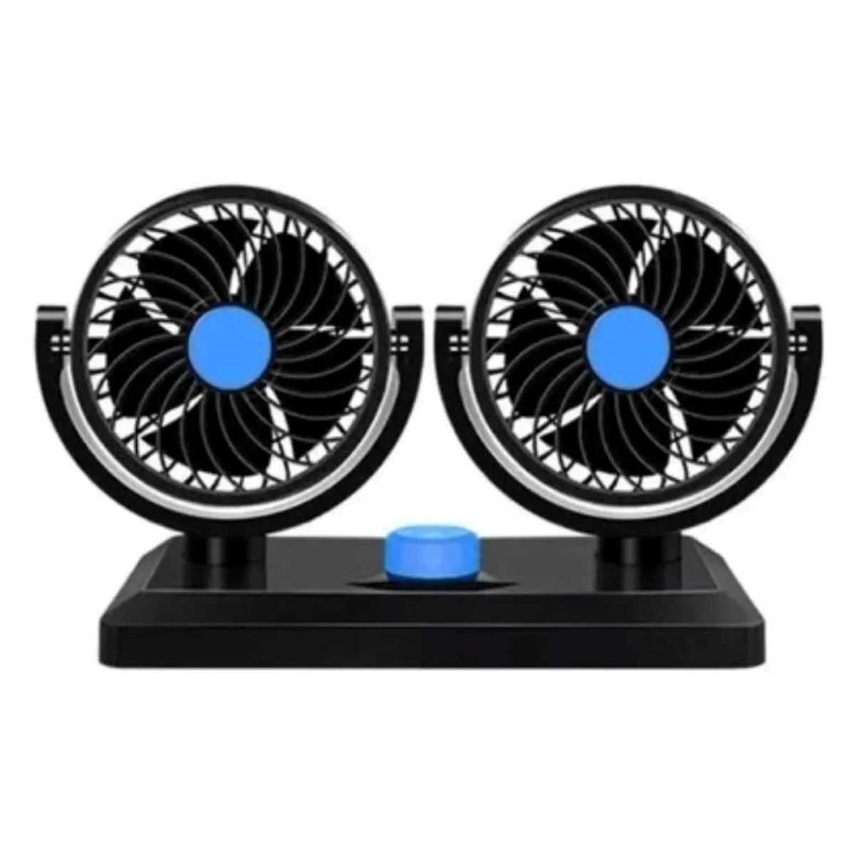 GENERICO - VENTILADOR DOBLE PARA AUTO ROTACIÓN 360°