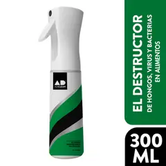 ADCLEAN - El DESTRUCTOR DE VIRUS Y BACTERIAS EN ALIMENTOS - AD FOODS Nebulizador 300 ML