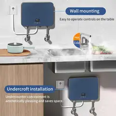 GENERICO - Calentador de Agua Instantáneo Eléctrico Agua Digital