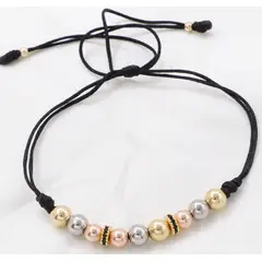 GENERICO - Brazaletes Para San Valentín Tres Oros Oro Laminado 18k
