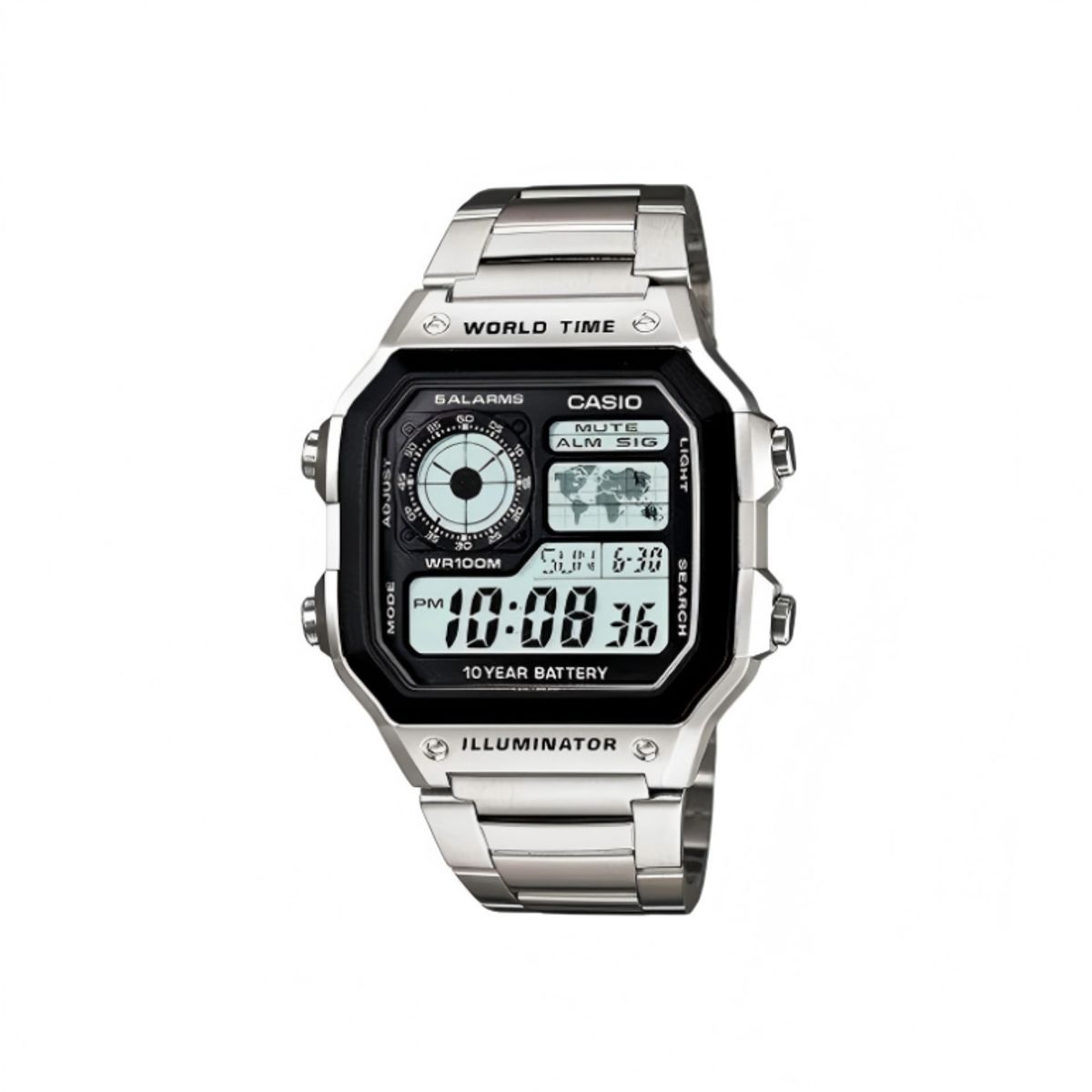 CASIO - Reloj Unisex Digital Casio AE-1200WHD-1A