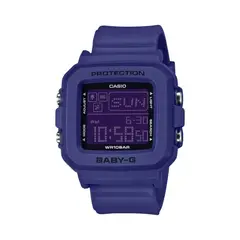 CASIO - BGD-10K-2PR Baby-G Digital Resina Azul, 100m WR, Alarma, Cronógrafo, Estilo Juvenil
