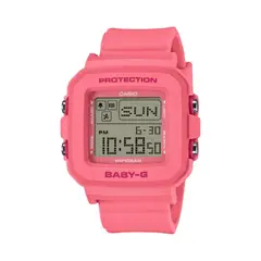 CASIO - BGD-10K-4PR Baby-G Digital Resina Rosa, 100m WR, Alarma, Cronógrafo, Estilo Divertido