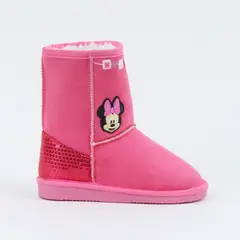 DISNEY - Bota Niña Chiporro Lentejuelas Minnie Rosado