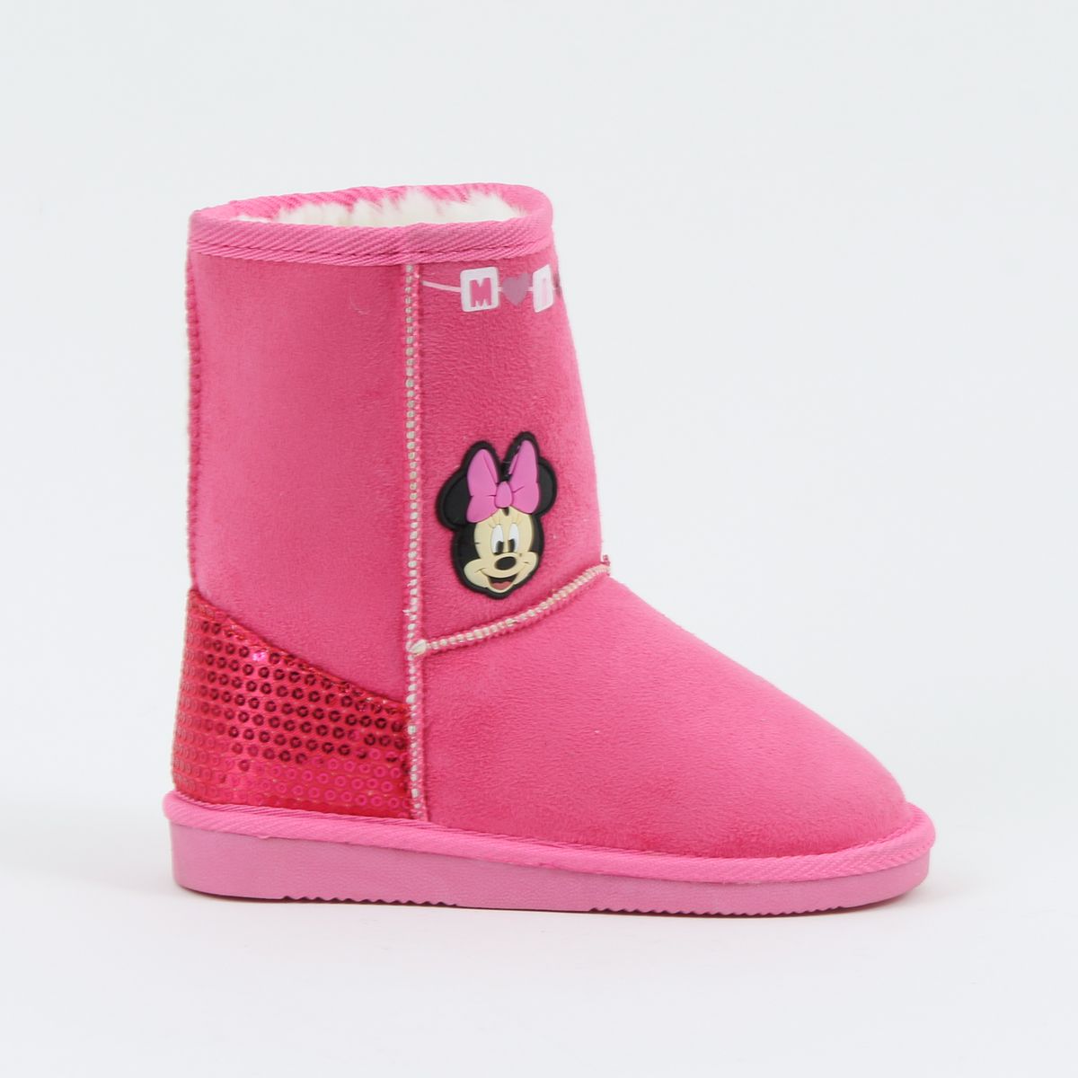 DISNEY - Bota Niña Chiporro Lentejuelas Minnie Rosado Disney
