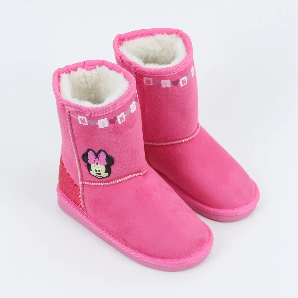 DISNEY - Bota Niña Chiporro Lentejuelas Minnie Rosado Disney