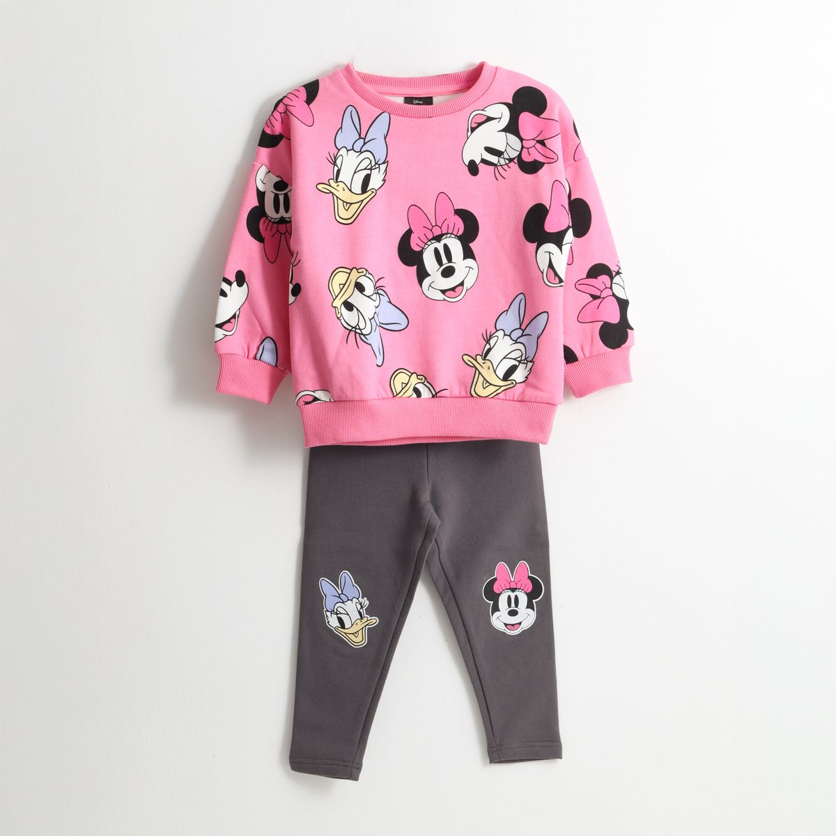 DISNEY - Conjunto Niña Print Friends Minnie Rosado Disney