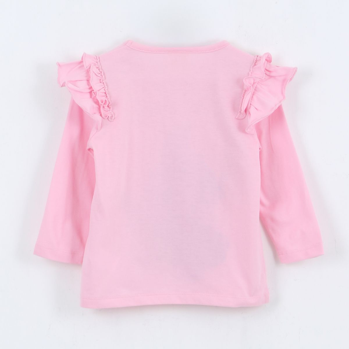 DISNEY - Polera Manga Larga Niña Vuelos Lilo & Stitch Rosado Disney