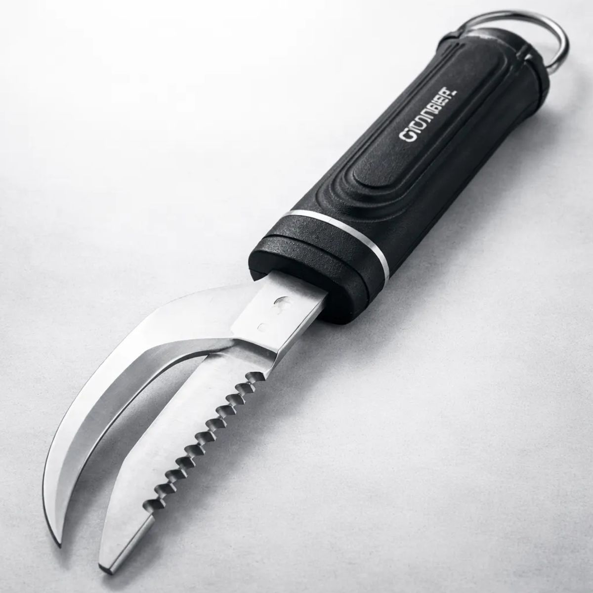 GENERICO - Cuchillo Desescamador De Pescado 2 En 1 Acero Inoxidable