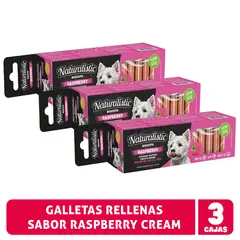 NATURALIST - Galletas Naturalistic Raspberry Cream Para Perro - Pack X 3