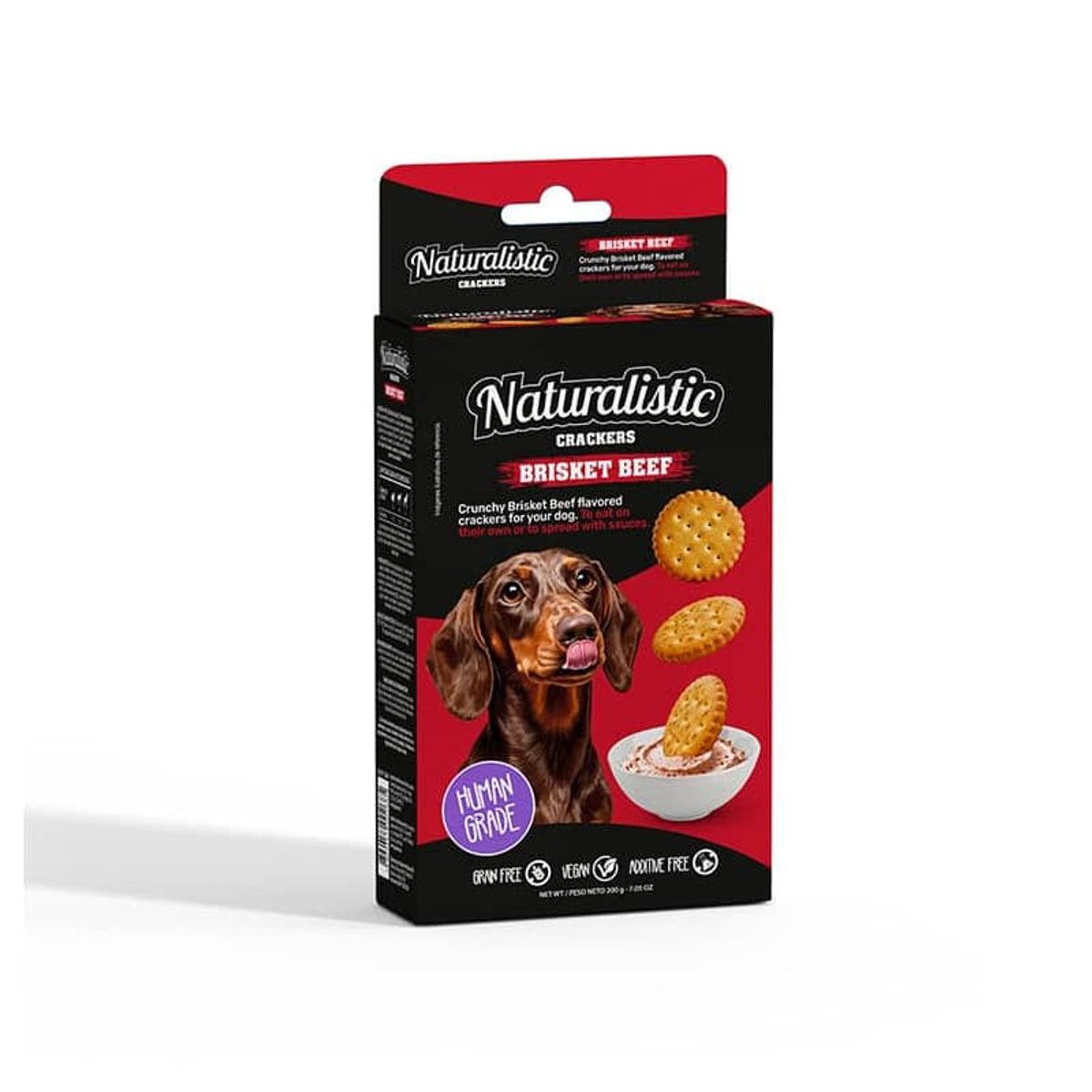 NATURALIST - Galletas Naturalistic Brisket Beef Perro - Pack 2 Cajas