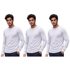 LOOK SHOP - Pack 3 Camiseta Manga Larga Algodón. Adulto Y Niñ@s .11