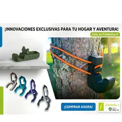 GENERICO - Pack Outdoor 3 en 1: Soporte Celular + Clip Botella + Gancho Mochila - Compacto y Resistente