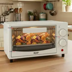 RAF - Mini Horno Eléctrico de Mesa 7 Litros Hornear Asar y Tostar