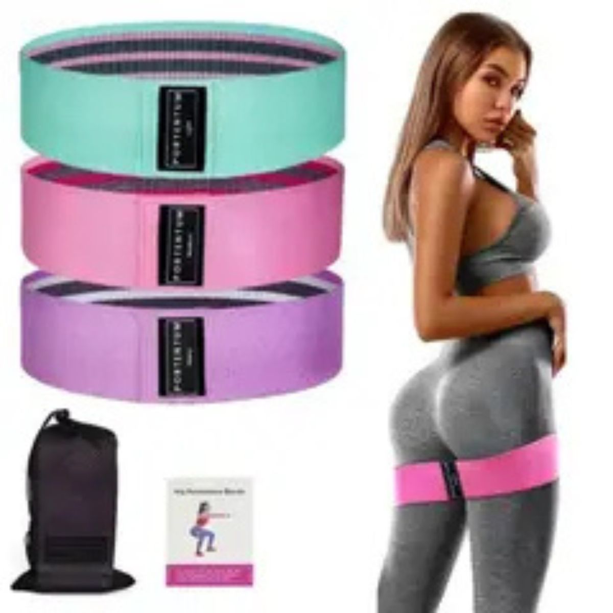 MOVI - Set 3 bandas de resistencia para gluteos y piernas