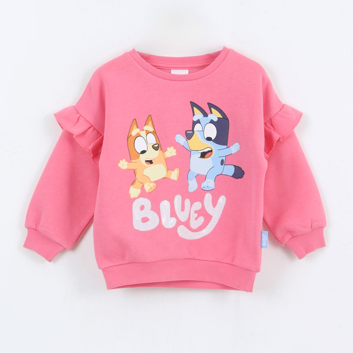 BLUEY - Polerón Cerrado Niña Vuelos Rosado Bingo & Bluey