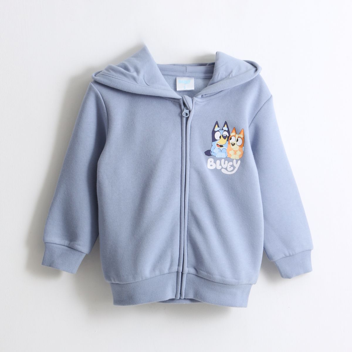 BLUEY - Polerón Cierre Niño Hoodie Azul Bingo & Bluey