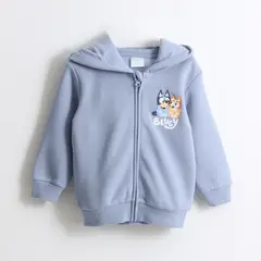 BLUEY - Polerón Cierre Niño Hoodie Azul Bingo &