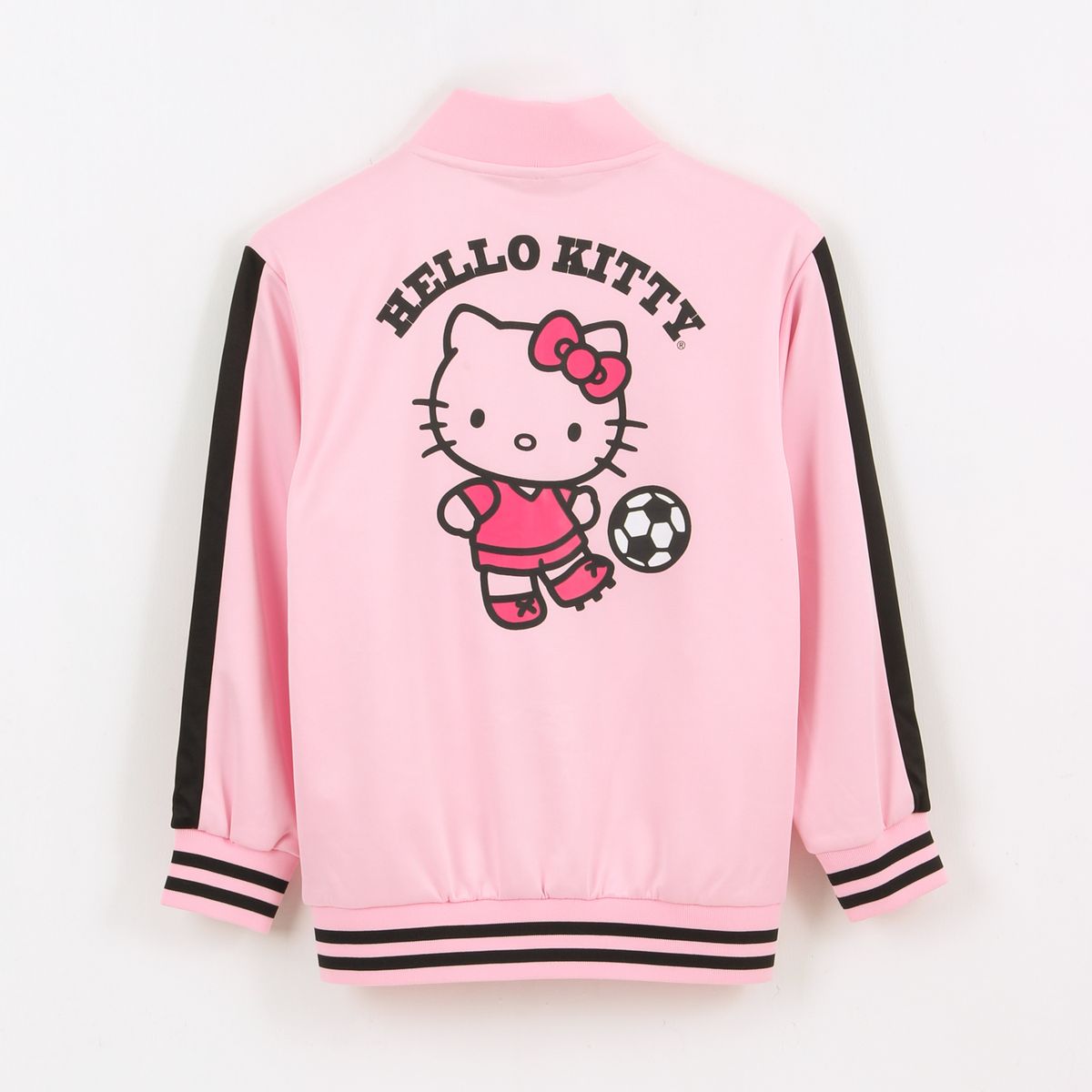 HELLO KITTY - Polerón Deportivo Cierre Niña Fútbol Rosado Hello Kitty