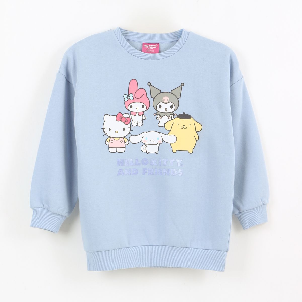 HELLO KITTY - Polerón Cerrado Niña Friends Celeste Hello Kitty