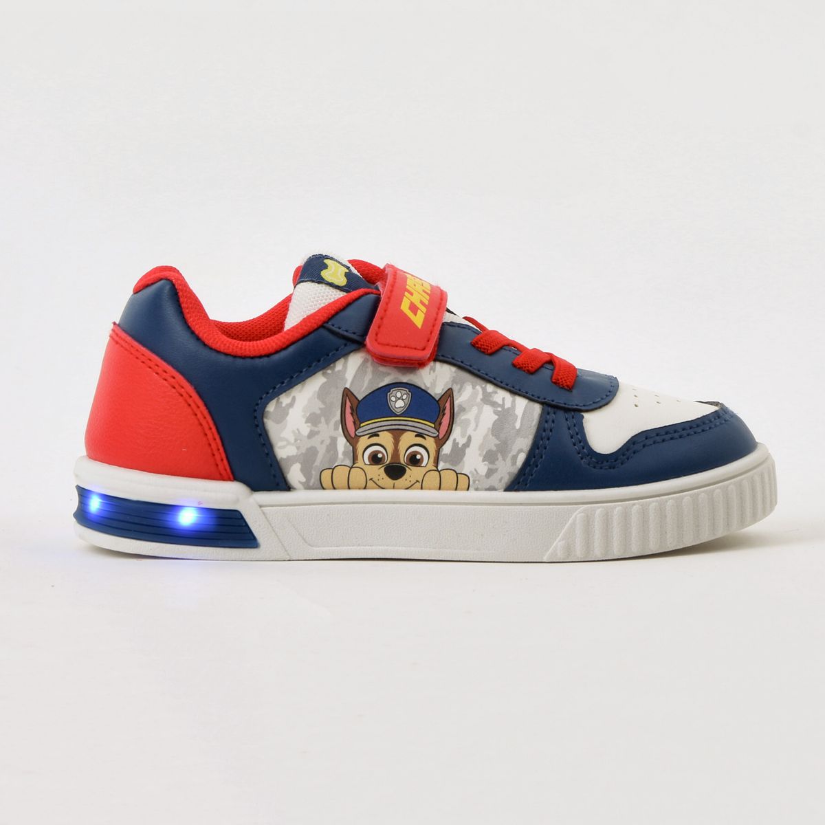 PAW PATROL - Zapatilla Luces Niño Velcro Chase Azul Paw Patrol