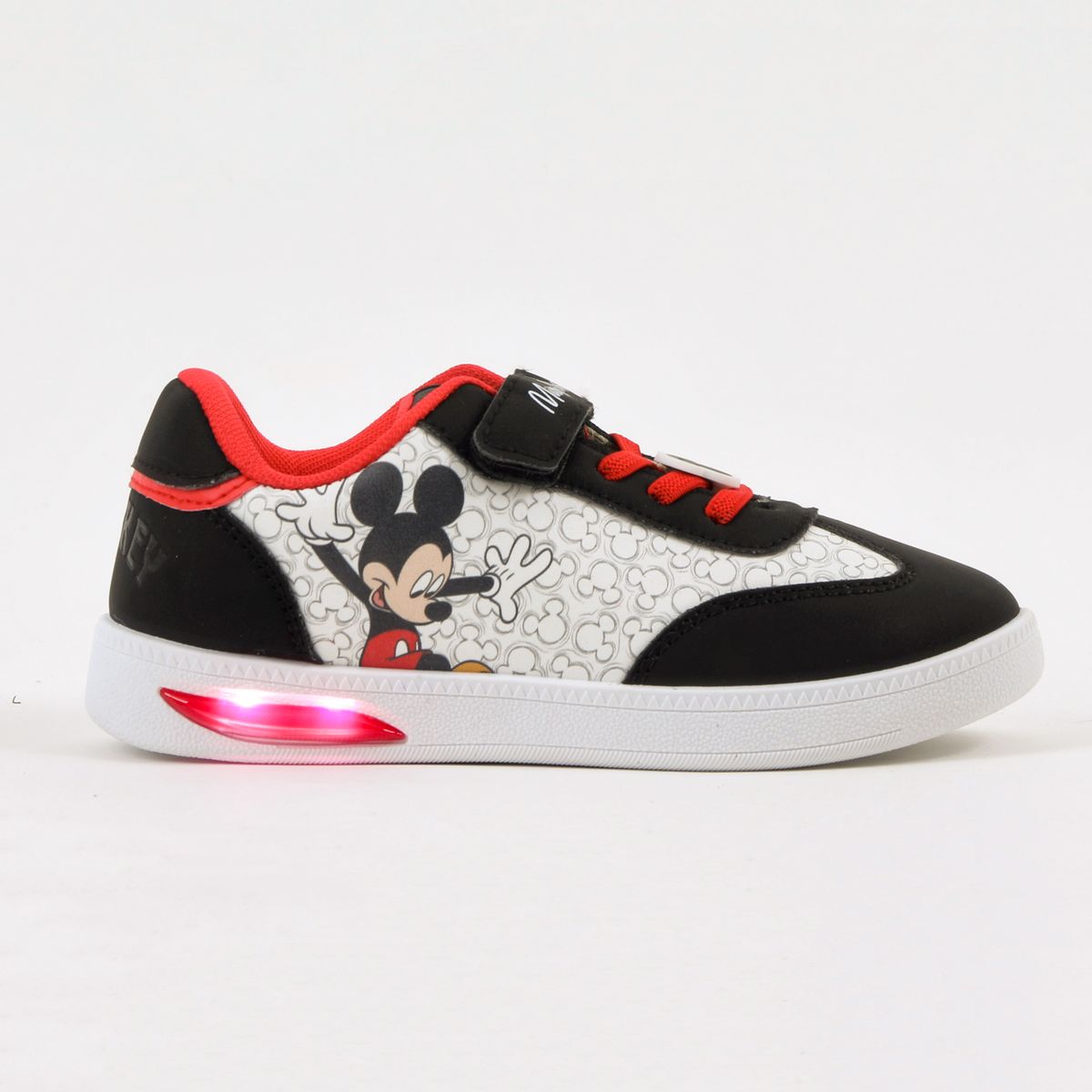 DISNEY - Zapatilla Luces Niño Mickey Saltando Blanco Disney