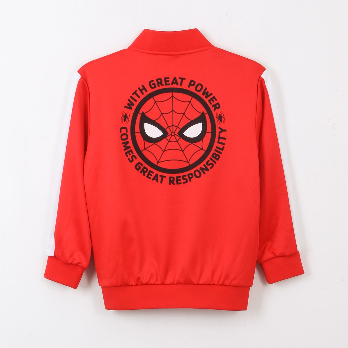 MARVEL - Polerón Deportivo Cierre Niño Fútbol Spiderman Rojo Marvel