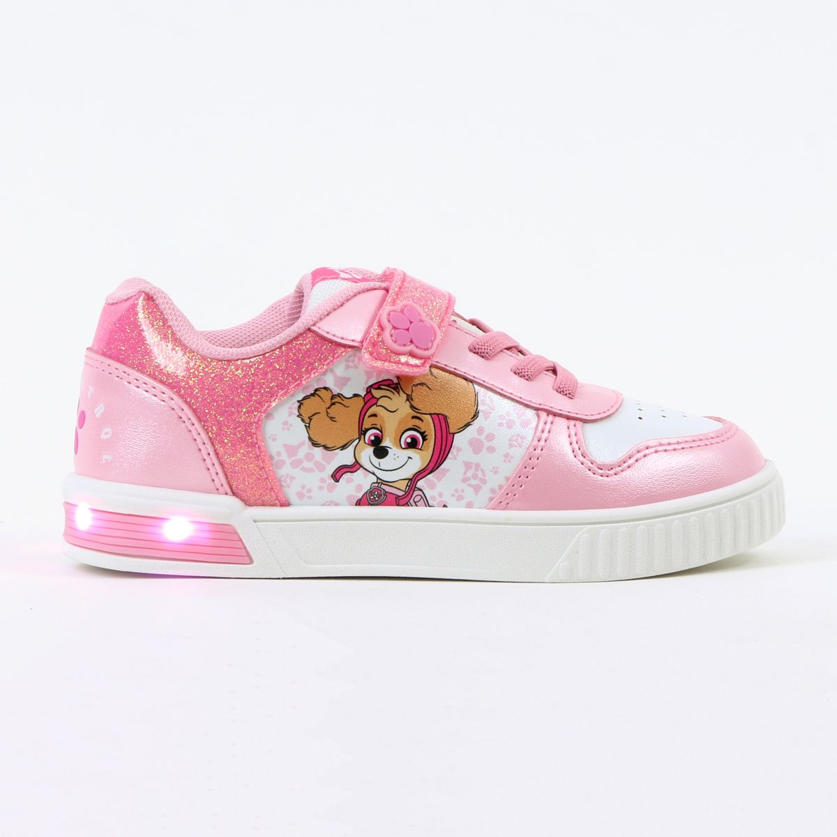 PAW PATROL - Zapatilla Luces Niña Brillos Skye Rosado Paw Patrol