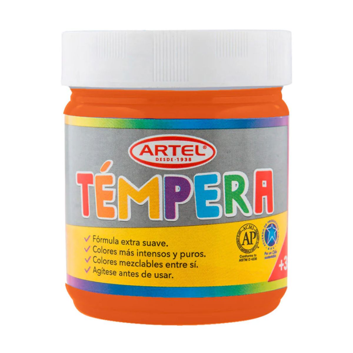 ARTEL - Frasco 100ml Tempera naranja 77