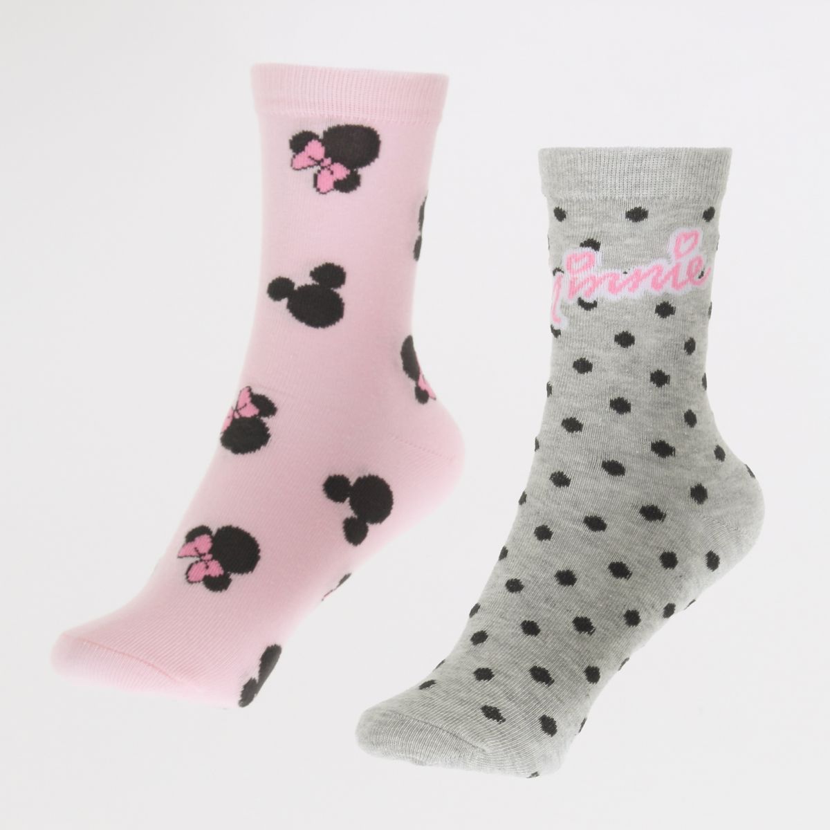 DISNEY - Bipack Calcetines Niña Full Print Minnie Rosado Disney