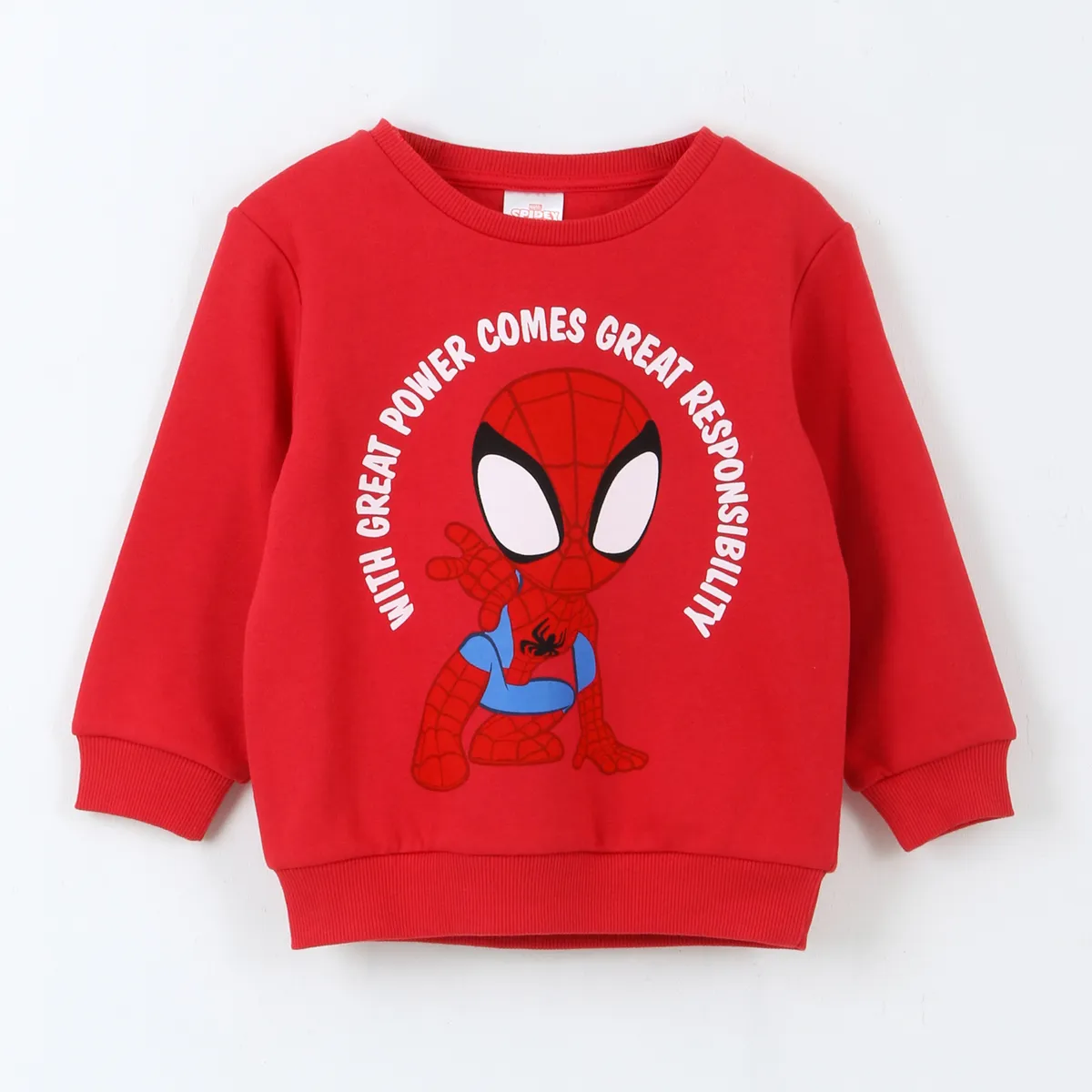 MARVEL - Polerón Cerrado Niño Diseño Frontal Spidey Rojo Marvel