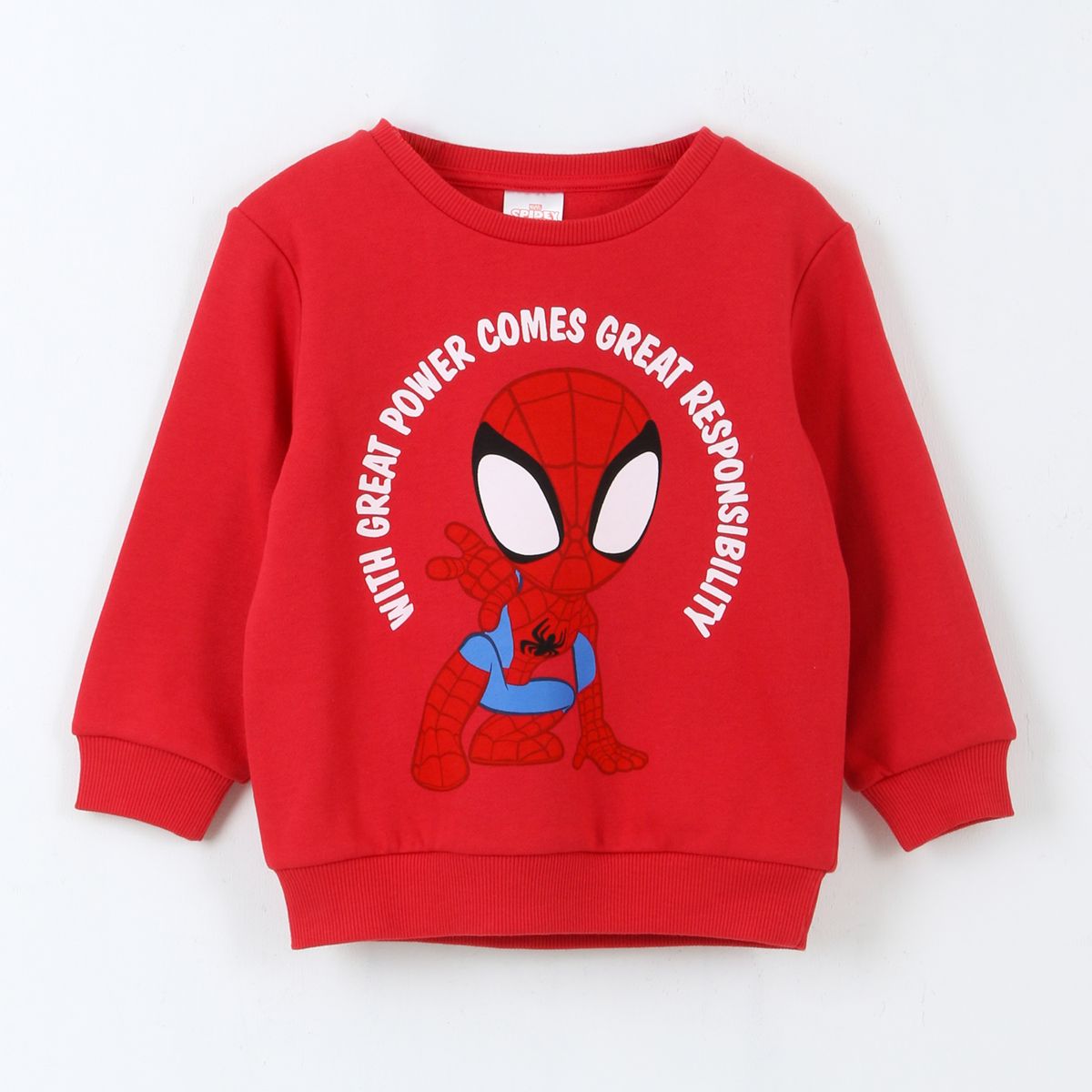 MARVEL - Polerón Cerrado Niño Diseño Frontal Spidey Rojo Marvel