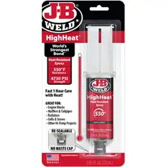 GENERICO - Epoxi de alta temperatura en jeringa, gris oscuro 25ml J-B Weld 50197