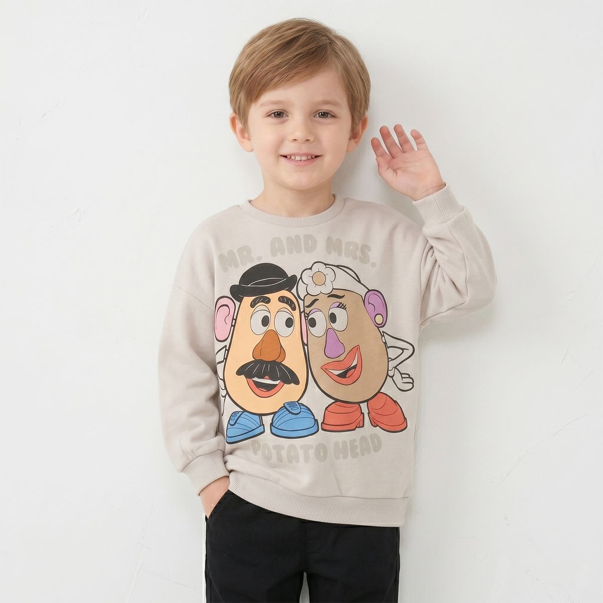 DISNEY - Polerón Cerrado Niña Mr & Mrs Potato Toy Story Beige Disney