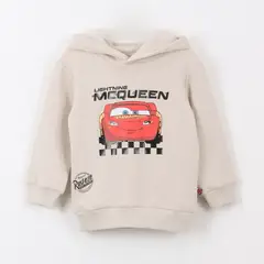 DISNEY - Polerón Cerrado Niño Hoodie Rayo McQueen Cars Beige