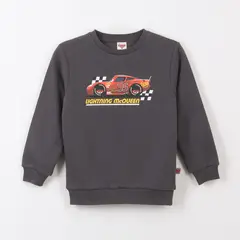 DISNEY - Polerón Cerrado Niño Rayo McQueen Cars Gris