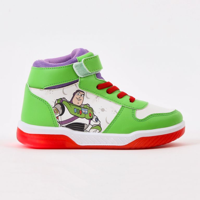 Zapatilla Luces Niño Buzz Lightyear Toy Story Verde
