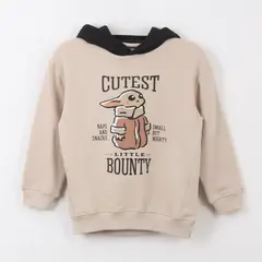 STAR WARS - Polerón Cerrado Niño Hoodie Cutest Bounty Beige