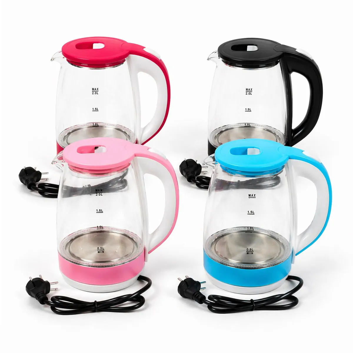 CURSOR - HERVIDOR DE AGUA VIDRIO ELÉCTRICO 2 LTS 1500W