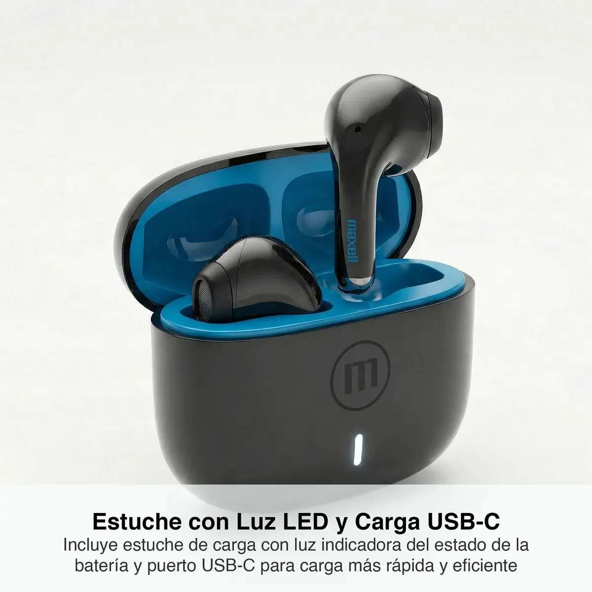 MAXELL - Audífonos Bluetooth Inalámbricos Maxell Elio 12 Horas Blanco Blanco