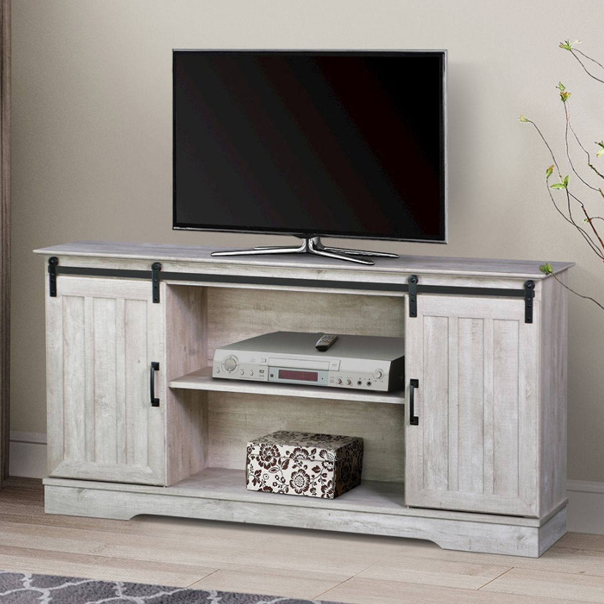 MSA MUEBLES SANTA ANA - Rack Vintage 1.4 Gray AOK