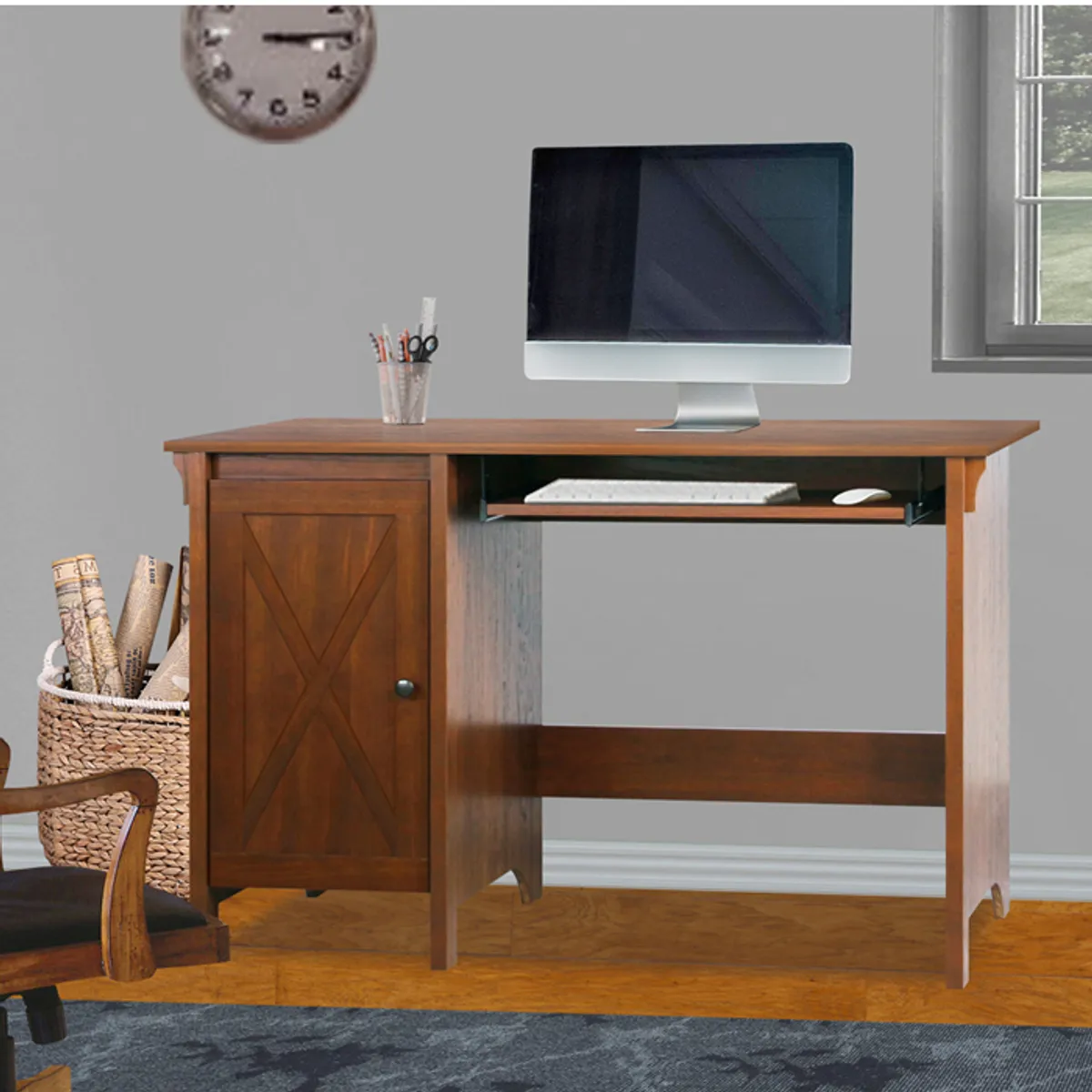 MSA MUEBLES SANTA ANA - Escritorio 1.2 Mt. Cherry