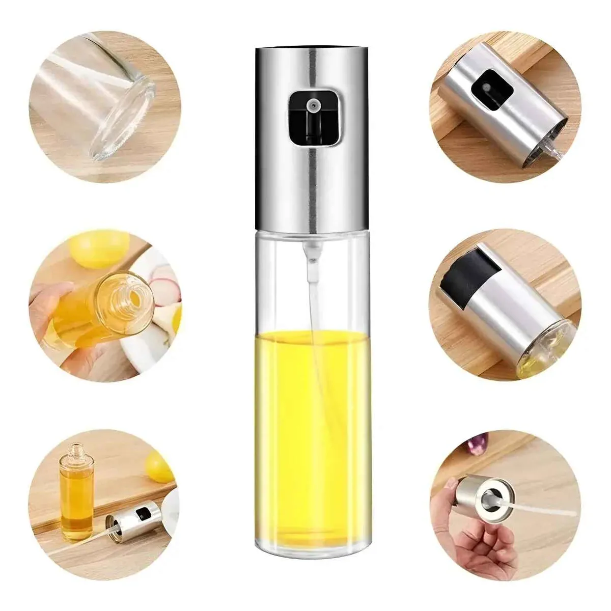 GENERICO - Rociador de Aceite Aceitero Spray Alcuza Vinagre Limon